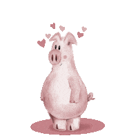 In Love Hearts Sticker