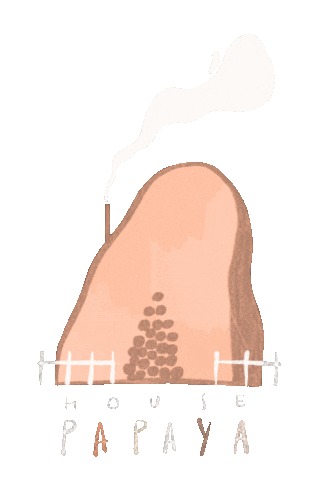 House Papaya Sticker by Carlos Sadness