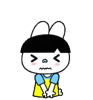 Rabbit Sweat Sticker by Fun Cican