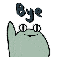 kaeruuu98 bye animal frog ruuu Sticker