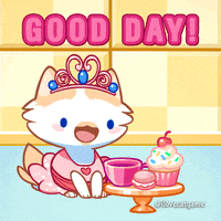 Good Morning Cat GIF by Mino Games