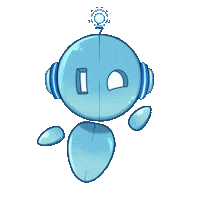 Happy Robot Sticker by Mr.io Games