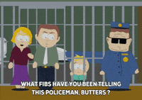 lying butters stotch GIF by South Park 