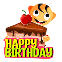 Happy Birthday Wow Sticker