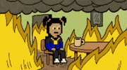 Stressed 8 Bit GIF by Boring Merch