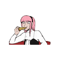 Angry Pizza Sticker