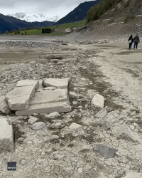 Lost Italian Village Emerges From Lake After More Than 70 Years Underwater