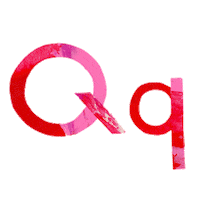 carter_higgins alphabet letters q playful Sticker