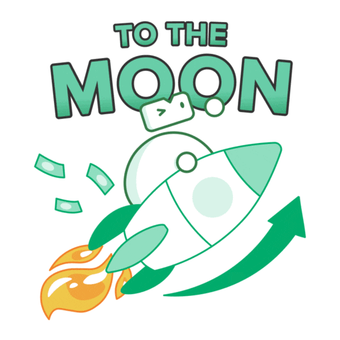 Moon Trading Sticker by bibit.id