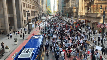 Pro-Palestine Protesters March Through Manhattan's Midtown to New York AIPAC Offices
