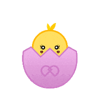 Easter Chick Sticker by Daleyza + Dalary