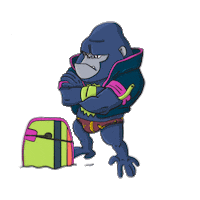 wakken gorila deportistas wakken wakkenmx Sticker