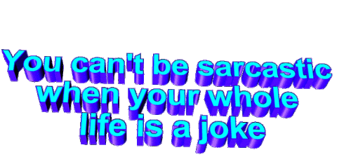 sarcastic joke Sticker by AnimatedText