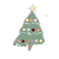 rzannej christmas christmas tree rzannej Sticker