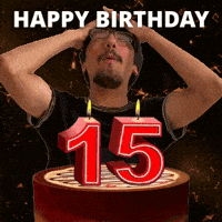 15 Years Old 15Th Birthday GIF