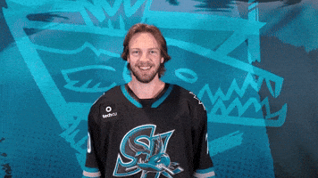 Flexing San Jose GIF by San Jose Barracuda