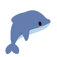 Dolphin Dauphin Sticker by Elen Lescoat
