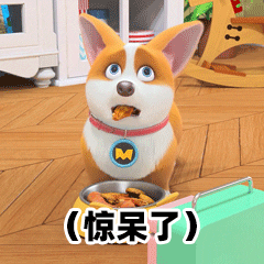 mocoaifay animation dog cartoon corgi GIF