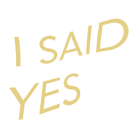 I Said Yes Love Sticker by Calees