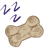 Sleepy Dogtreats Sticker by Doggy Bites