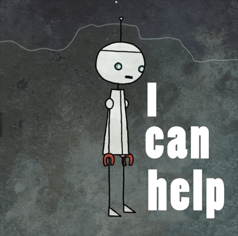 I Can Help Robot GIF by Tom Windeknecht