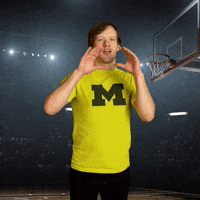 Go Blue College Basketball GIF by Basketball Madness