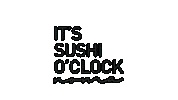 nomasushi neon sushi clock noma Sticker