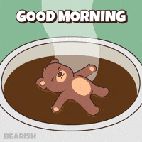 Good Morning Coffee GIF by BEARISH