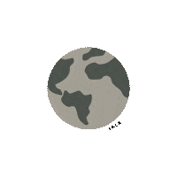 World Earth Sticker by We Are TALA