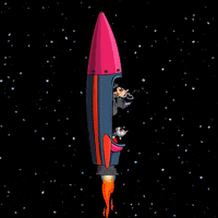 To The Moon Vibe GIF