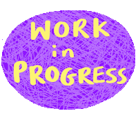 kayawingnut purple wip work in progress workinprogress Sticker