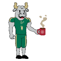 Green And Gold Happy Holidays Sticker by University of South Florida