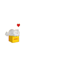 Cat Love Sticker by Deutsche Post DHL