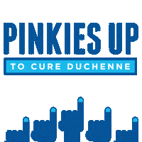 Pinky Up Sticker by CureDuchenne