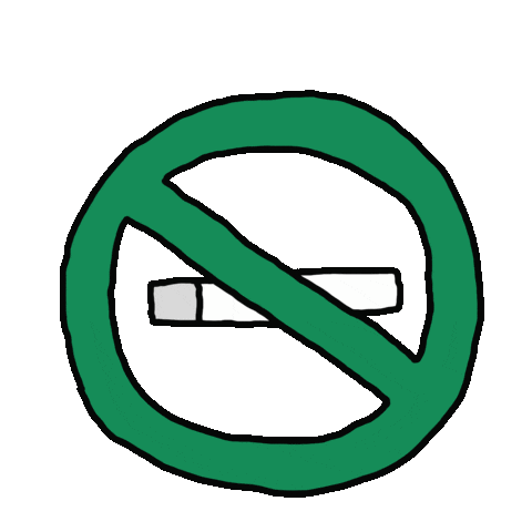 No Smoking Dont Smoke Sticker by inapsquare