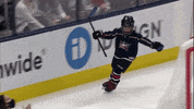 Celebration Hockey GIF by Columbus Blue Jackets