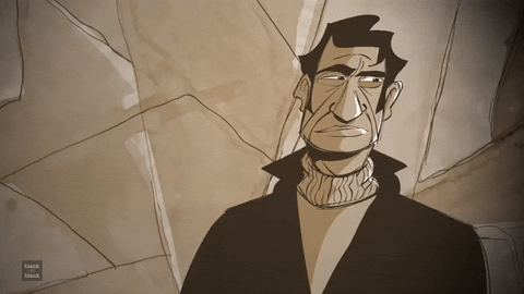 leonard cohen animation GIF by Patrick Smith