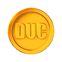 DoubleUCasino gold spin coin lucky Sticker
