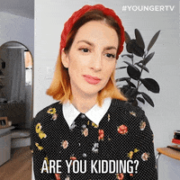 Aftershow Are You Kidding GIF by YoungerTV
