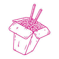 Thaizone thaïzone bouffethaïavecdukick thaïfoodwithakick takeoutbox Sticker