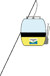 grossarltal ski skifahren salzburgerland gondel Sticker
