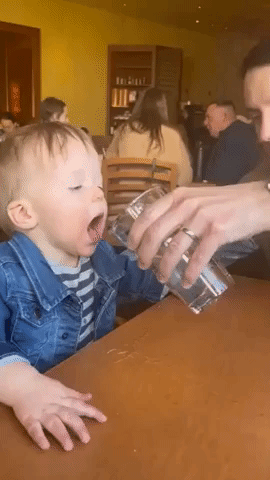 H2-Woah! Colorado Toddler Can't Hide Delight After Sip of Water