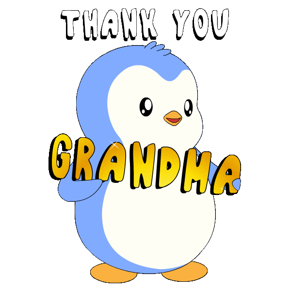 Penguin Grandma Sticker by Pudgy Penguins