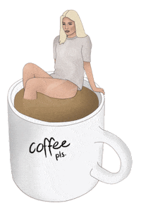 artsykrissie coffee drink fall autumn Sticker