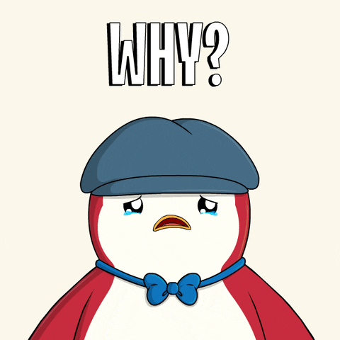 Why Me No GIF by Pudgy Penguins