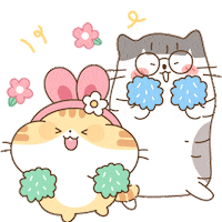 Lookiivn love cat cartoon hello Sticker