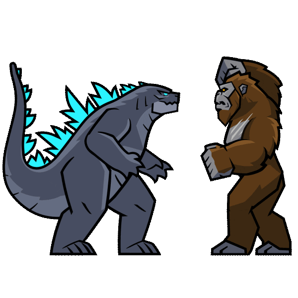 Fight Punch Sticker by Godzilla vs. Kong