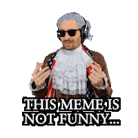 Not Funny Meme Reaction Sticker