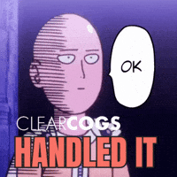 One Punch Man Ok GIF by ClearCOGS
