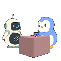 Solve Artificial Intelligence Sticker by Pudgy Penguins